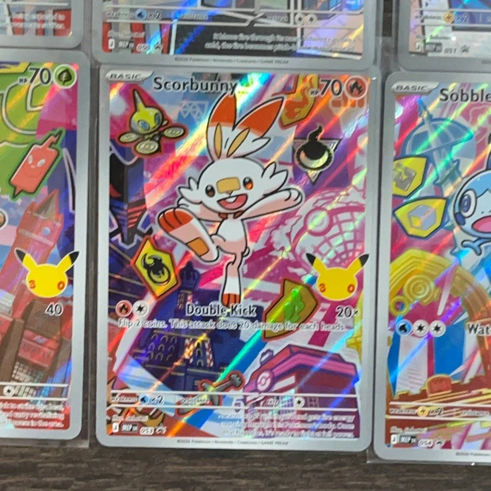 Pokemon Series 2 First Partner Illustration Complete Set Of 9 Cards Gen 2 Promo